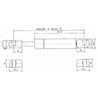 Sprężyna gazowa 255mm 175N typ C Stabilus