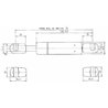 Sprężyna gazowa 276mm 350N typ C Stabilus
