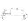 Sprężyna gazowa 243mm 150N typ D Stabilus