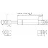 Sprężyna gazowa 730mm 150N typ C Stabilus