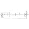 Sprężyna gazowa 699,5mm 290N typ D Stabilus