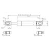 Sprężyna gazowa 242mm 1300N typ B Stabilus