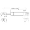 Sprężyna gazowa 325mm 150N typ C Stabilus