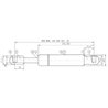 Sprężyna gazowa 405mm 250N typ C Stabilus