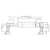 Sprężyna gazowa 340mm 100N typ D Stabilus