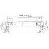 Sprężyna gazowa 173mm 150N typ D Stabilus