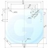 Szyba John Deere tylna R206835 