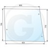 Szyba boczna (Alte Ausführung ein Loch Griff)