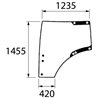 L212967KR Szyba John Deere drzwi lewa Kramp 8719493094220