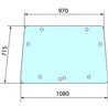 Szyba John Deere przednia, składana, 