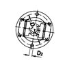 (2)Widłak 1 flansza Ø136mm/118/6 366858