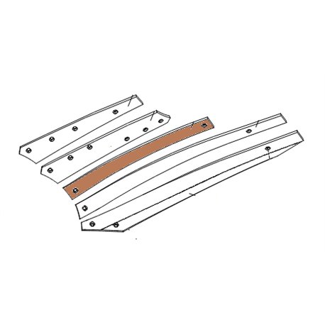 Listwa odkładni 2 BS40/BS42 lewa 677mm zam.