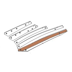 Listwa odkładni 4 BS40/BS42 lewa 985mm zam.