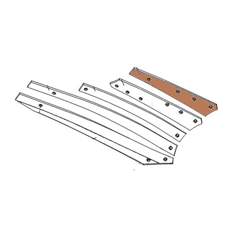 Listwa odkładni 1 BS prawa 544mm zam.