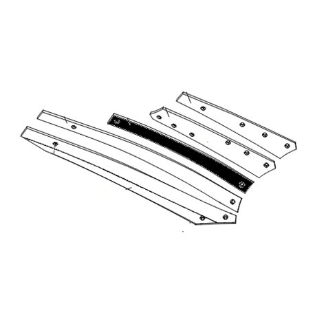 Listwa odkładni 2 BS40/BS42 prawa 677mm zam. ze śrubami