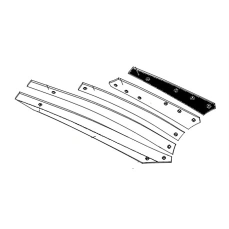 Listwa odkładni 1 BS prawa 544mm zam. ze śrubami