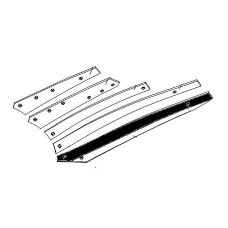 Listwa odkładni 4 BS40/BS42 lewa 985mm zam. ze śrubami