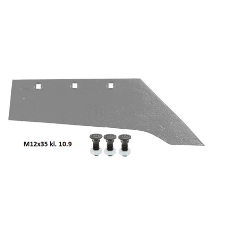 Lemiesz dziobowy 105/105 370mm prawy M22S zam. ze śrubami