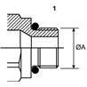 Szybkozłącze gniazdo CPV 1/2" gwint zewnętrzny M22x1.5 15L