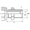 Szybkozłącze gniazdo CPV 1/2" gwint zewnętrzny M22x1.5 15L