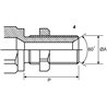 Szybkozłącze gniazdo CPV 1/2" gwint zewnętrzny M22x1.5 15L