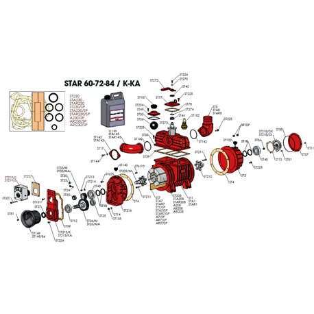 ST215/KA Pokrywa przekładni - STAR/KA - GR.2-3 CE