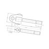 Końcówka przegubowa łącznika górnego, M30 x 3,0, P 28,0 mm