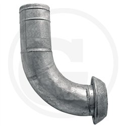 Kolano 90°, 6" z końcówką węża 150mm feuerverzinkt