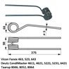 Palec, ząb zgrabiarki 370/100/50 fi9,0 mm, oryginał Deutz-Fahr VF1662005786 Deutz Fahr 9662005786009