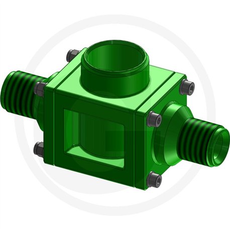Durchflussmesser Gehäuse AG 3/4" passend für Rapid-Check  ohne Turbinenaggregat und ohne Sensor