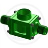 Durchflussmesser Gehäuse AG 3/4" passend für Rapid-Check  ohne Turbinenaggregat und ohne Sensor