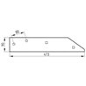 Płoza 475x90 lewa krótka, Po/741 1116/72-001/0 oryg
