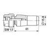 Stożek zaciskowy Walterscheid 1i3/4"(Z6, Z20), L-41mm fi15,8- (9)