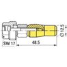 Stożek zaciskowy Walterscheid 1i3/8"(Z6, Z21, L-48,5mm fi12,5 - (7)
