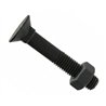Śruba płużna M12x70mm kl.12.9, łepek 24mm z nakrętką