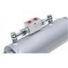 Siłownik hydrauliczny z zaworem zwrotnym