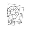 Ucho tłoczyska fi 20, plus 38mm Mac Power 8719607090230