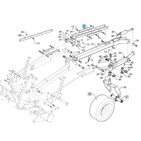 Podpora 80x15x840 3xD20,1 4500616 Lemken 4500616