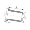 Tulejka ślizgowa 25x28/35x21 z kołnierzem GLT/LHG 4062011045476