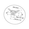 Akumulator hydrauliczny 0.75l 250/30 bar wew.1/2" BSP Parker 8716106962495