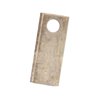 Nożyk 120x49x4 otwór 21mm lewy wzór 8L
