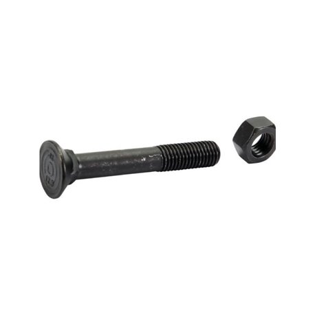 Śruba płużna 4-kątna z podsadzeniem DIN 608, M12 x 80 mm kl. 12.9 z nakrętką