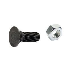 Śruba płużna 4-kątna z podsadzeniem DIN 608, M14 x 40 mm kl. 8.8 z nakrętką