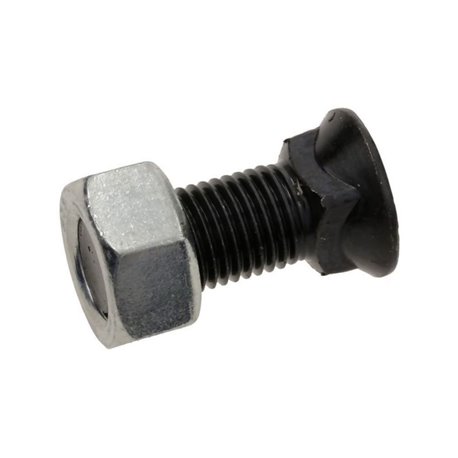 Śruba płużna 4-kątna z łbem 18 mm kl. 8.8, UNF 7/16&amp034 x 30 mm z nakrętką