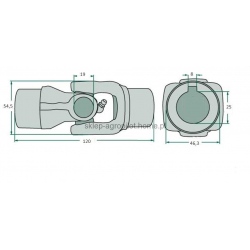 06229882 Deutz Fahr przegub kompletny do zgrabiarki kh 2,4,6