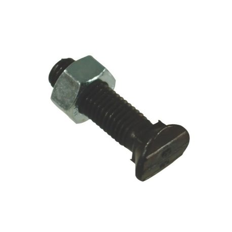 Śruba redlicy wypukła kl. 8.8, M12 x 48 mm z nakrętką