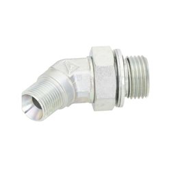 Przyłącze 45 stopni, gwint przyłącza 3/8"BSP-gwint złącza 1/2"BSP Alfagomma 150450806K
