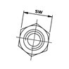 Złącze hydrauliczne BB 1/4"BSP- 1/2"BSP Burnett & Hillman VNB0804