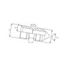 Adapter 7/16 JIC-M10 VNJM0710 Burnett & Hillman VNJM0710