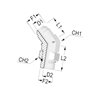 Przyłącze 45 stopni, gwint przyłącza 7/16"UNF-gwint złącza 7/16"JIC Burnett & Hillman 1544507